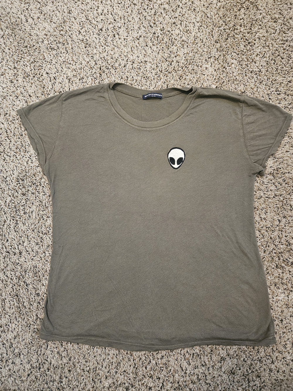 Burning Man Alien Patch Womens Tee - One Size
